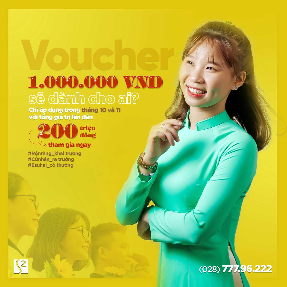 Voucher 1 triệu đồng - Xuất khẩu lao động Nhật Bản Esuhai